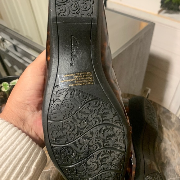 Clarks Collection Propose Spire Womens Tortoiseshell Patent Leather Flats - Picture 6 of 7